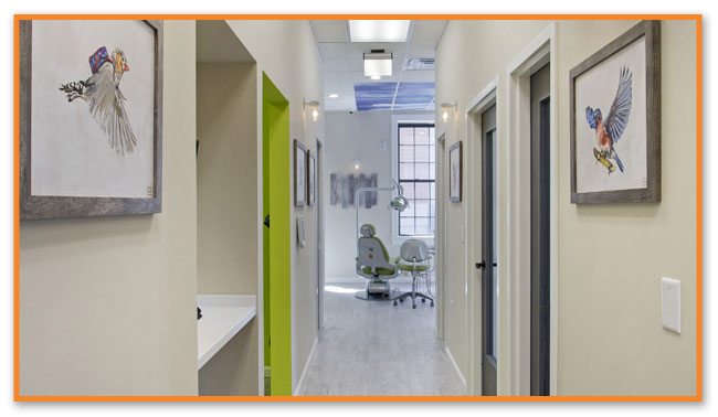 Office Hallway - Montclair Pediatric Dental